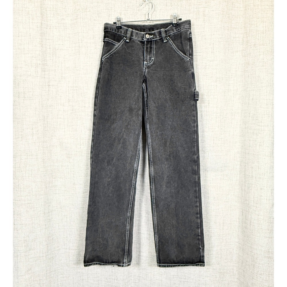 John Galt Brandy Melville Carpenter Jeans S Black Y2K 90s Grunge Skater Baggy